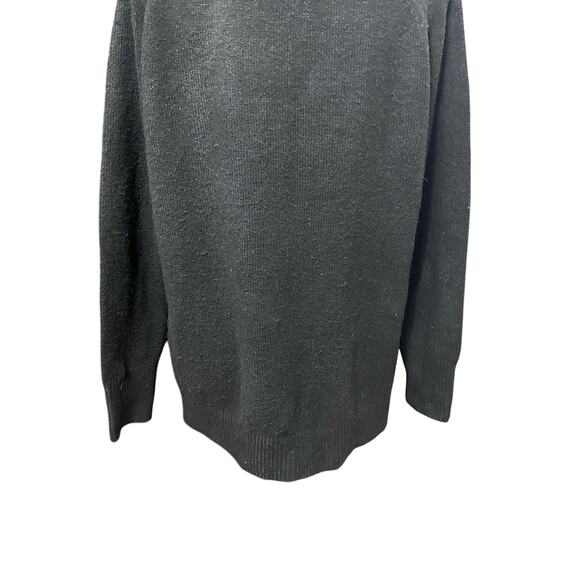 Caslon Pullover Sweater Long Sleeve Crew Neck Tight Knitted Black W Medium NWOT - Picture 6 of 8